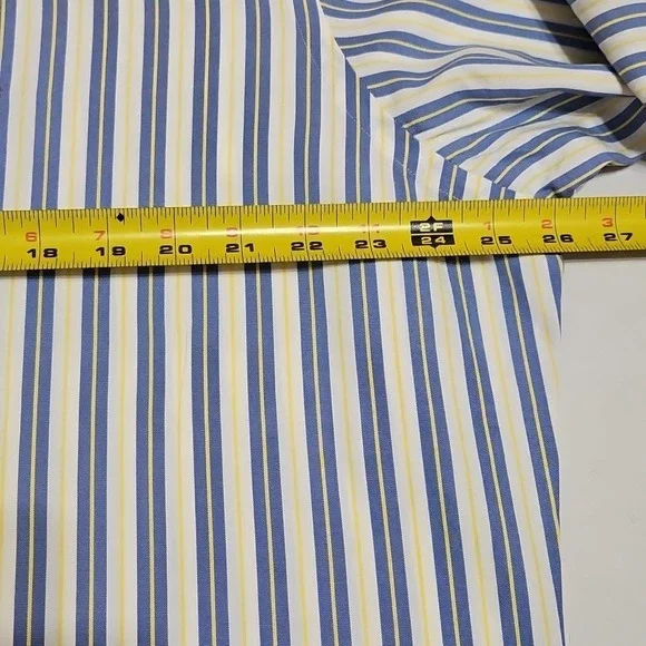 Polo Ralph Lauren Shirt Mens Size 16.5 -35 Stripe Button Down Yarmouth - Picture 5 of 6